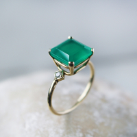 Anillo Paris Cuarzo Esmerlada
