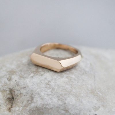 Anillo Sello Alargado Grande